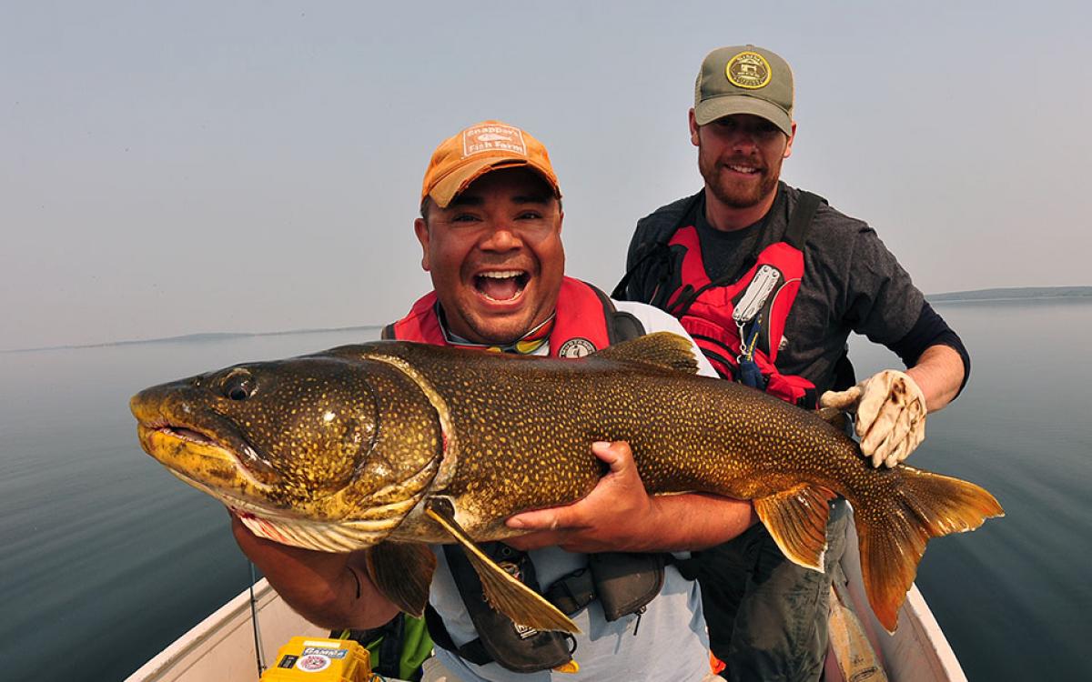 THE FISH PIC: Everyone comes home from the NWT with one. Photo by Paul Vecsei/NWTAT.