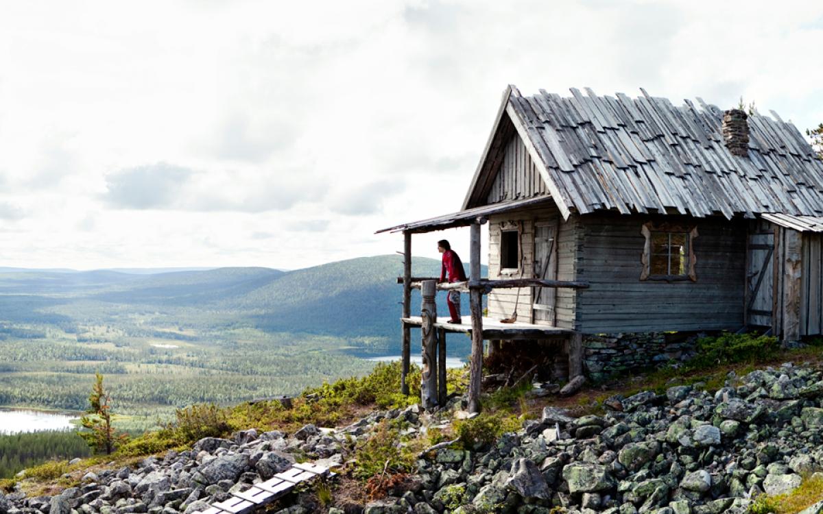 A cabin in Finnish Lapland. Photo by Visit Finland