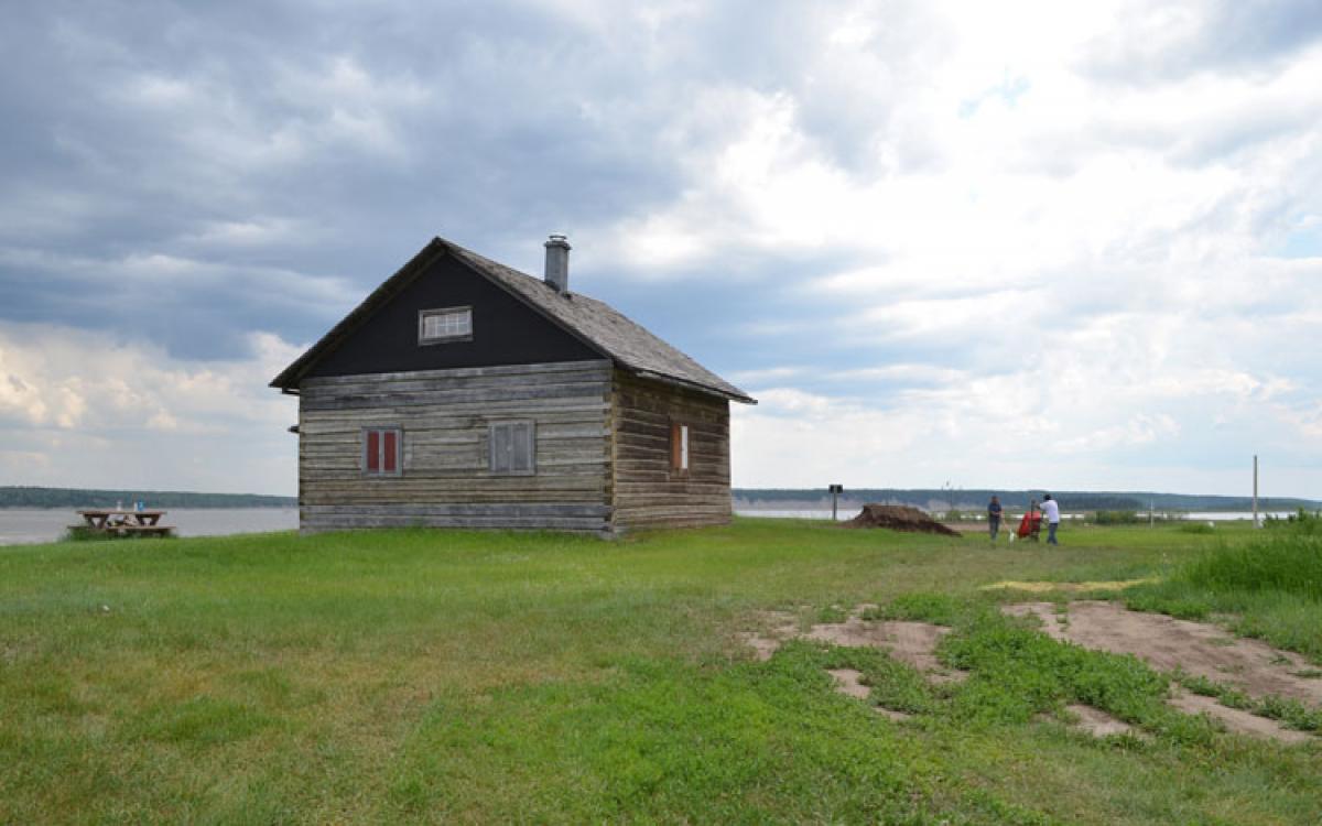 The historic MacPherson House, built in 1936 and located above the flats. Photo Daniel Campbell