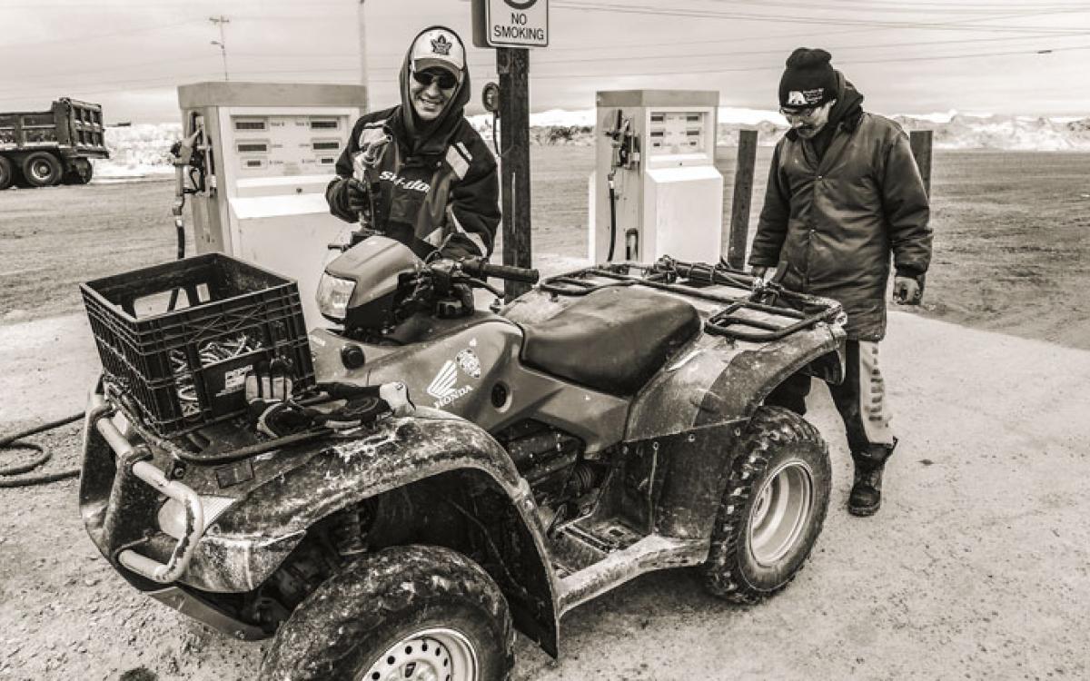 ATVs are a common form of transportation here. Photo: Paul Aningat