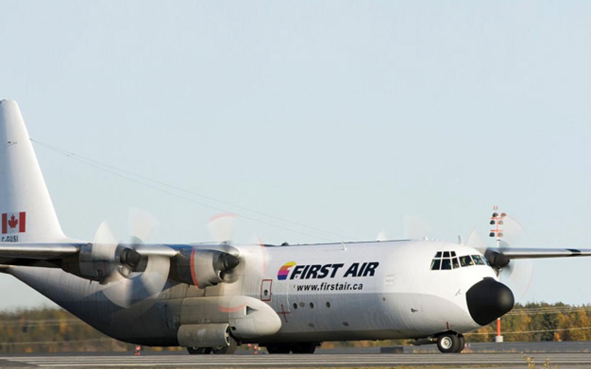 Herc! Herc! One minute you're flying aid to Haiti, the next you're bringing prize racehorses to the Netherlands. Photo: Jason Pineau