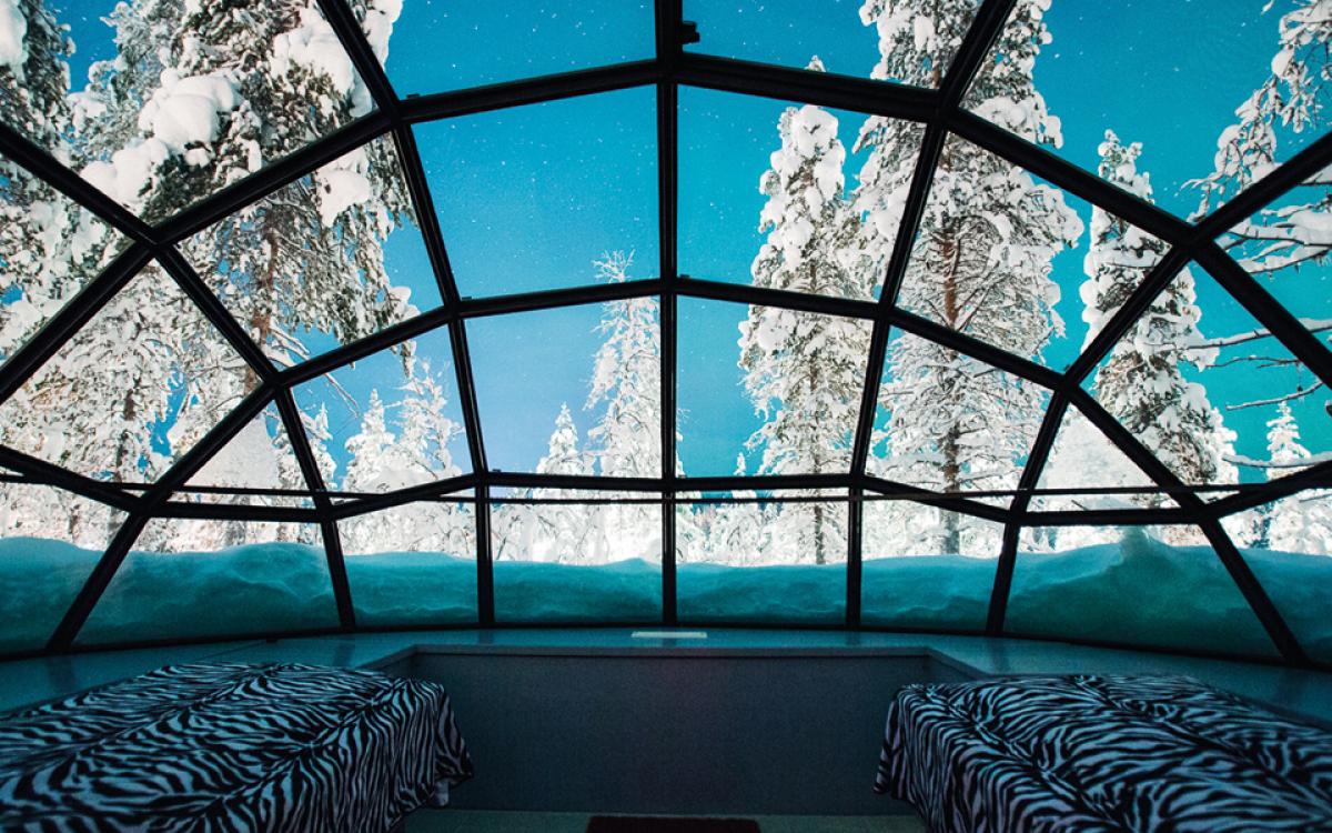 Photo courtesy Kakslaut Tanen Arctic Resort. 