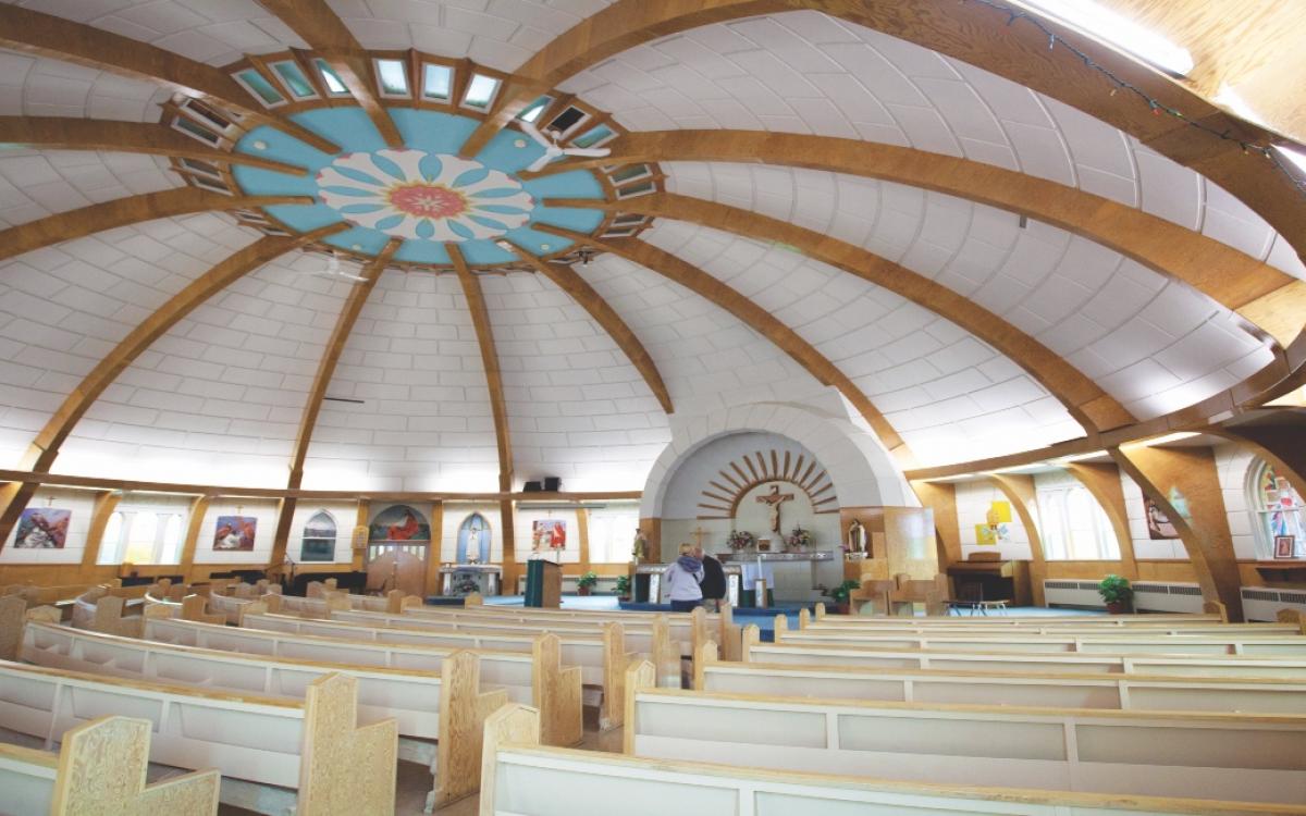 Inside Inuvik church