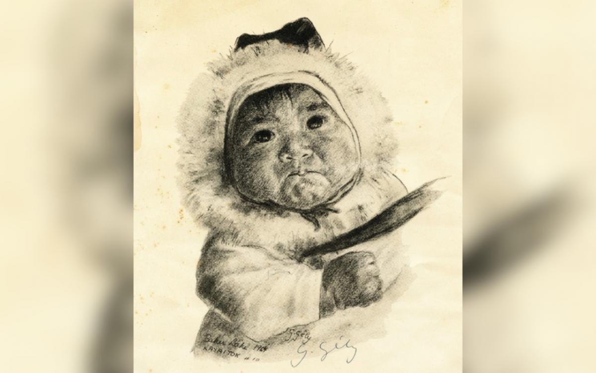 Drawing of a child. 