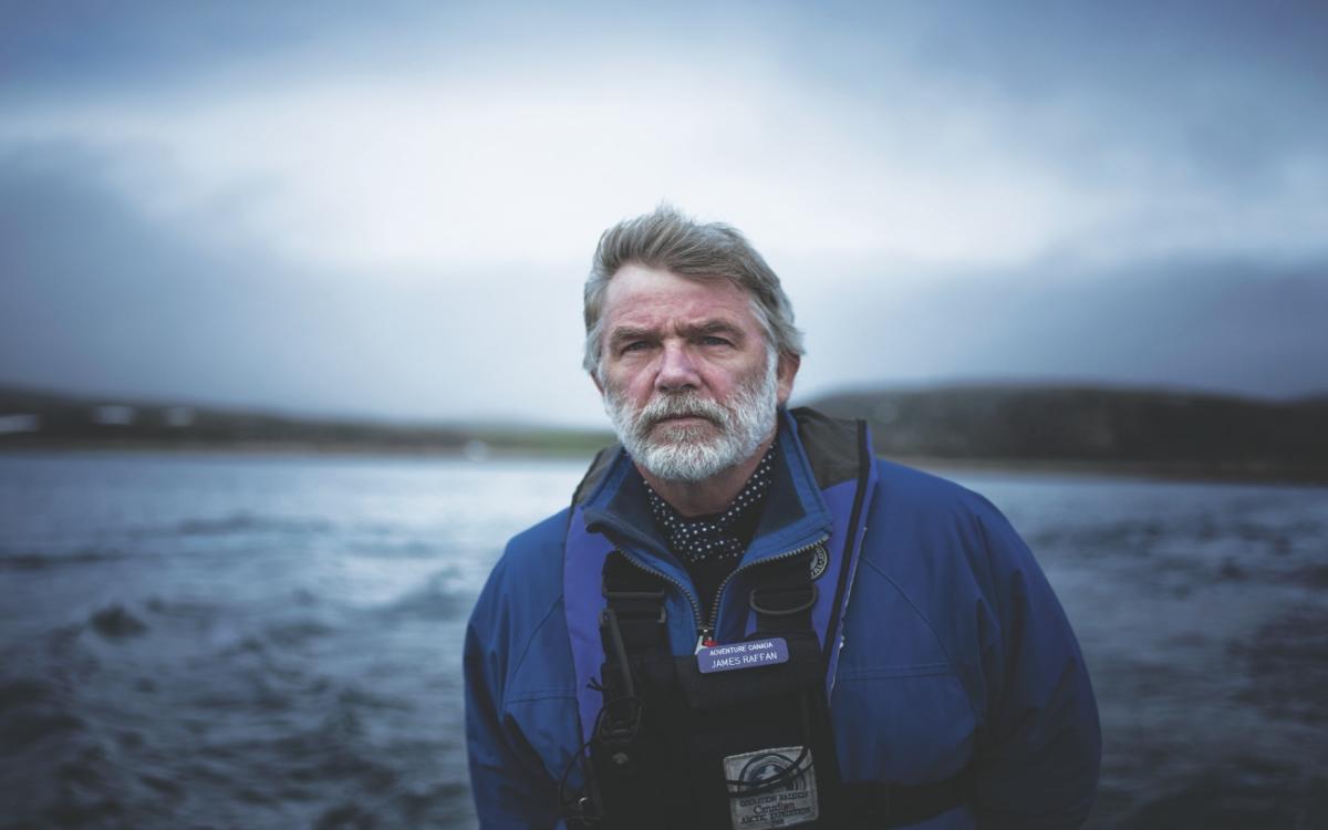 James Raffin poses outside 