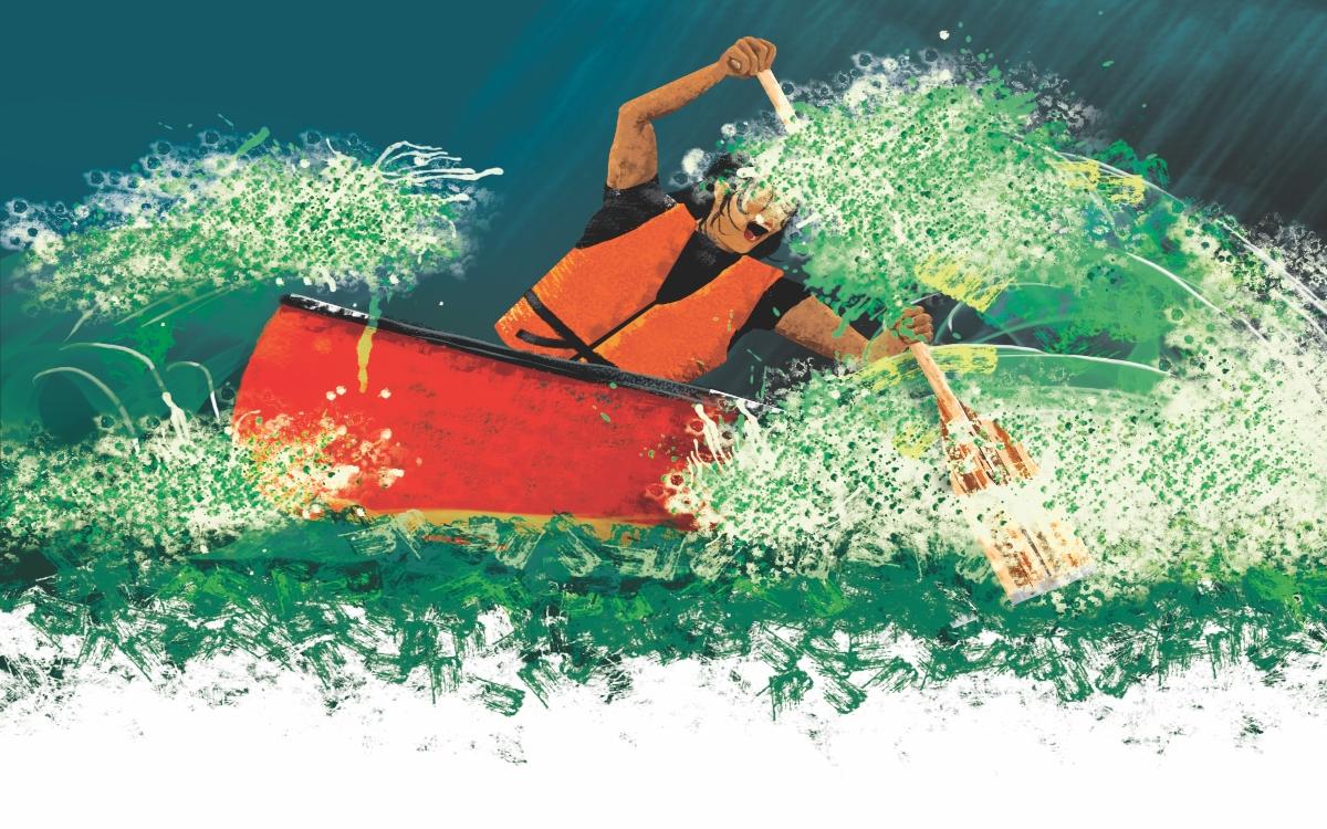 Paddling on the Dehcho