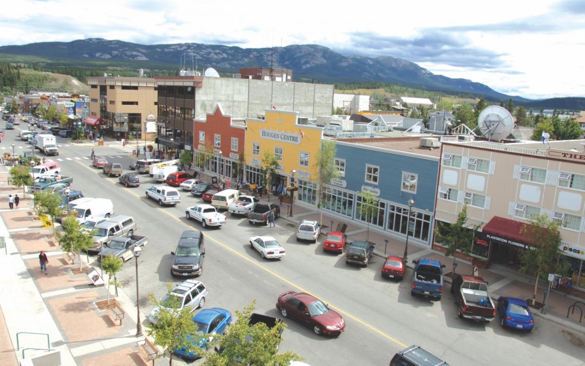 The Main Street of Whitehorse