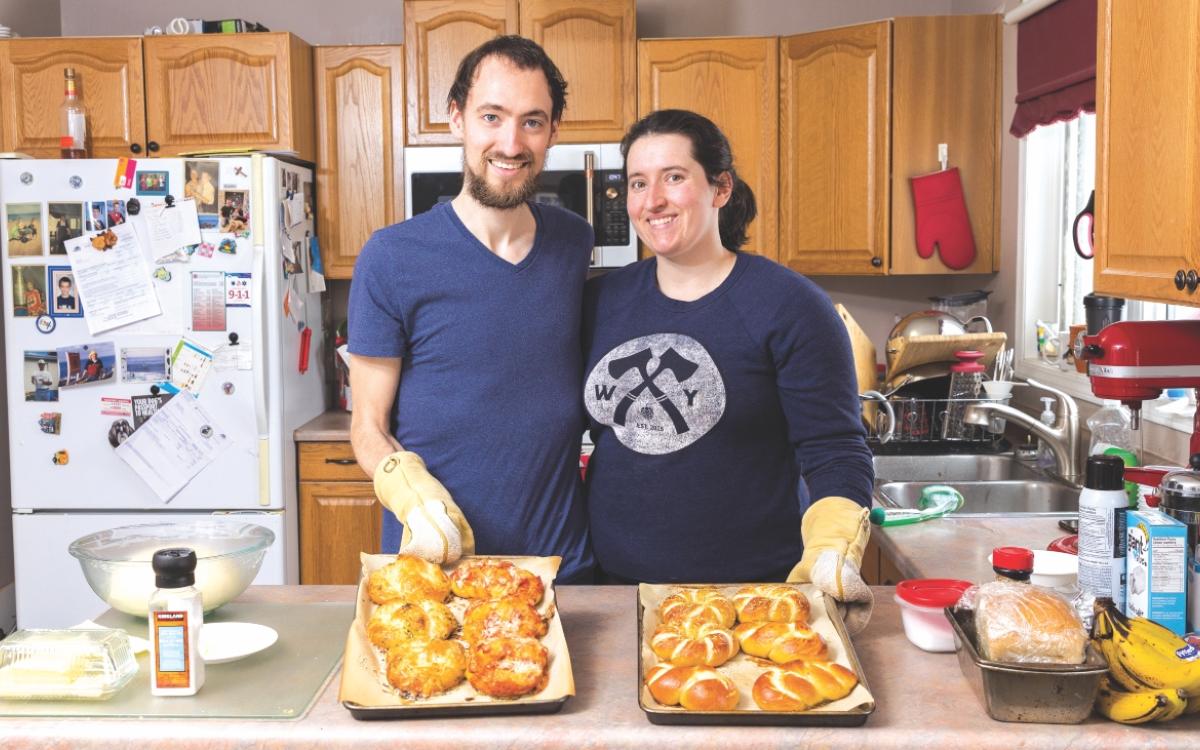 Nicole Mitchell and Zach Biggar have turned bagels into a business