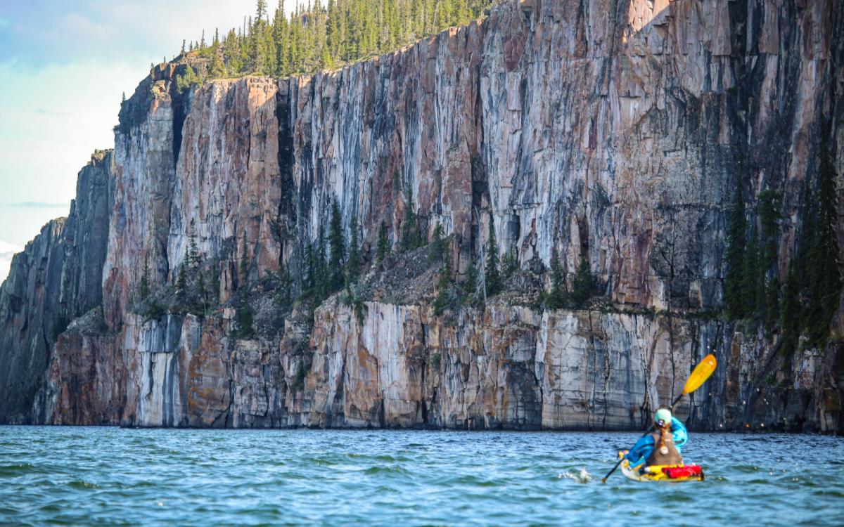 Paddling in the East Arm