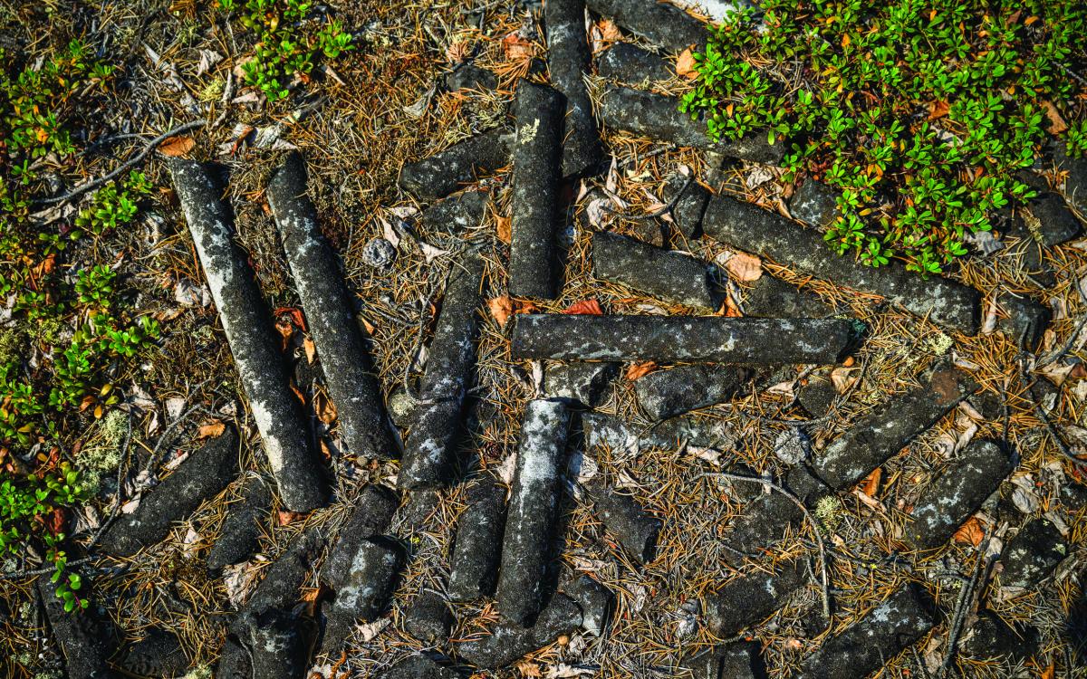 Pegmatite drill core at li-ft’s Yellowknife project.