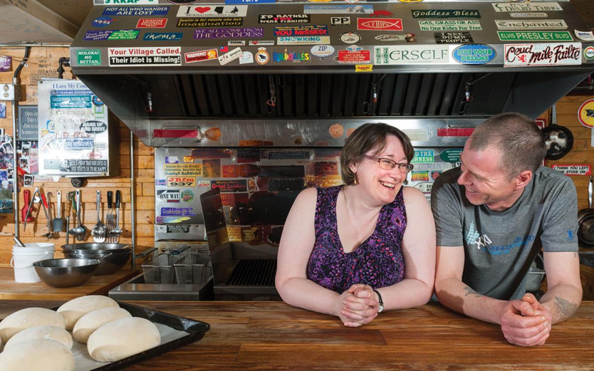 Jo-Ann Martin and Mark Elson, new owners of the famous Bullock's Bistro in Yellowknife. Photo by Hannah Eden/Up Here
