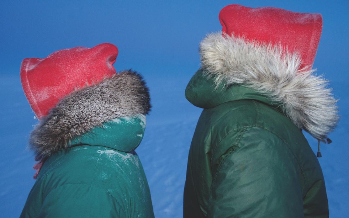Rangers training in Arctic survival at the Crystal City site.