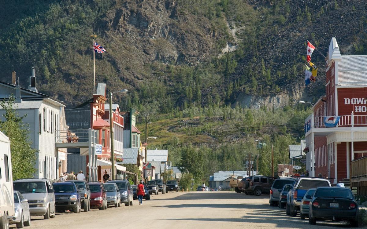 Downtown Dawson City.