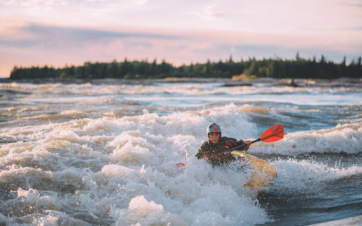 Raging the rapids in Fort Smith.