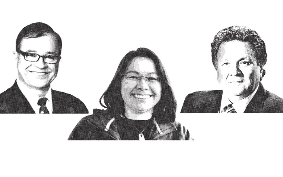 Dennis Patterson, Madeleine Redfern, Peter Taptuna.