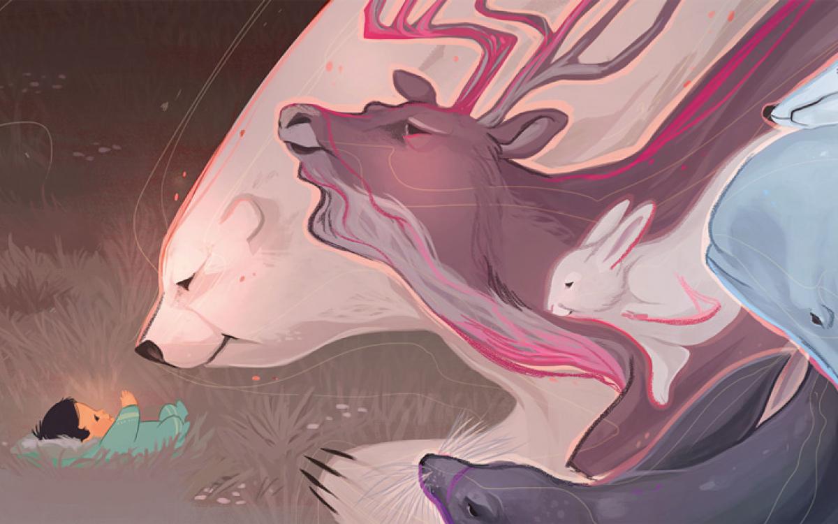 Sweetest Kulu, a tender poem written by Iqaluit's Celina Kalluk, is a top-seller. Artwork courtesy of Inhabit Media