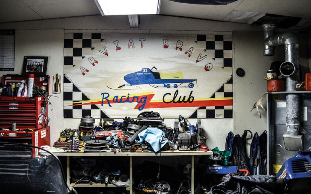 A Yamaha Bravo shop in Arviat, Nunavut