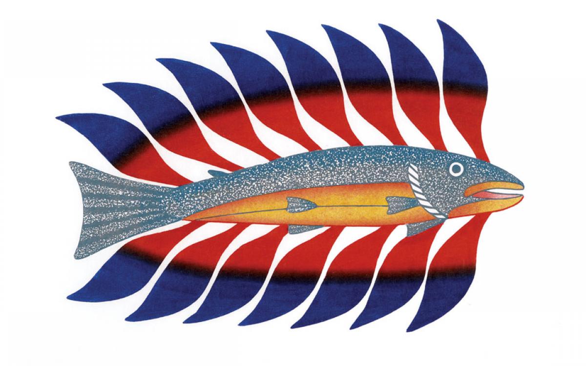 Luminous Char by Kenojuak Ashevak. Image courtesy Art Gallery of Ontario