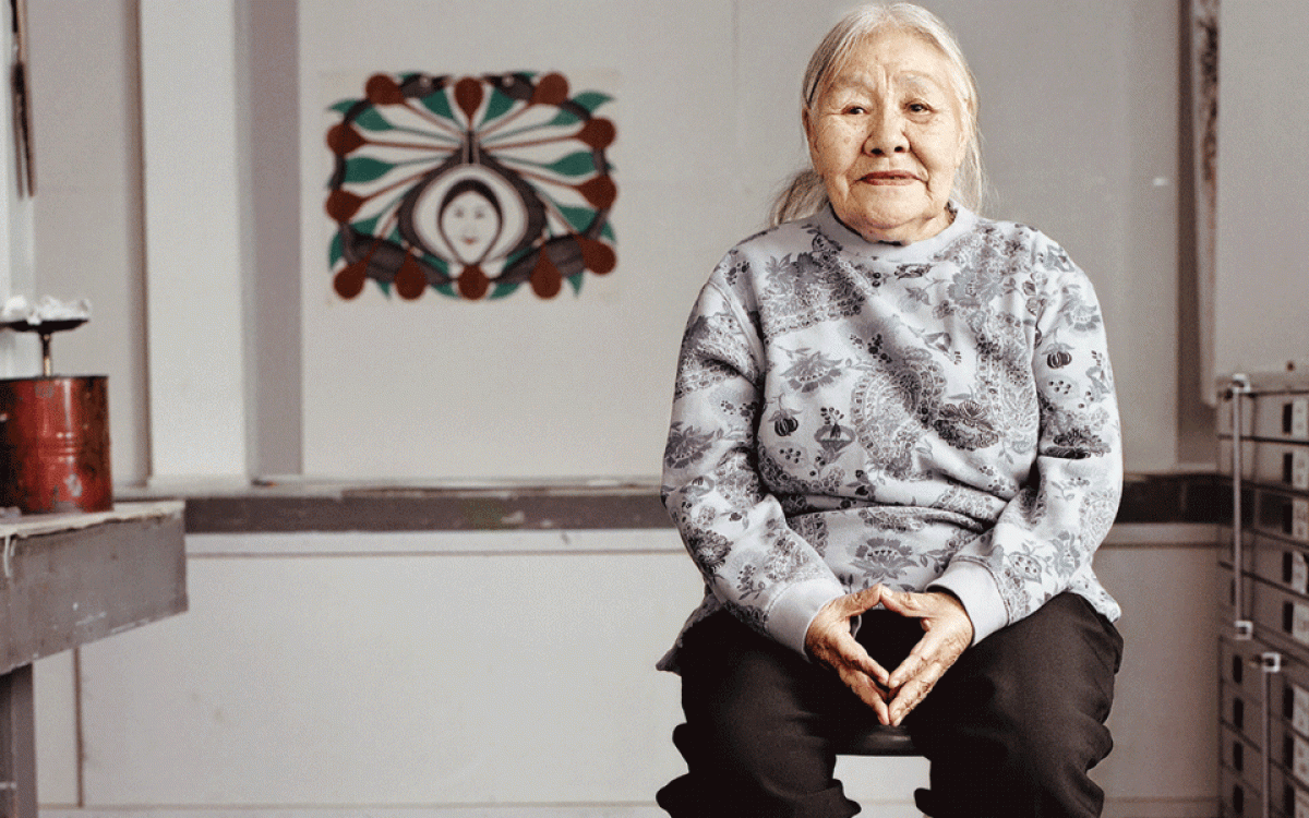 Famed Cape Dorset Artist Kenojuak Ashevak. Photo by Martin Lipman.