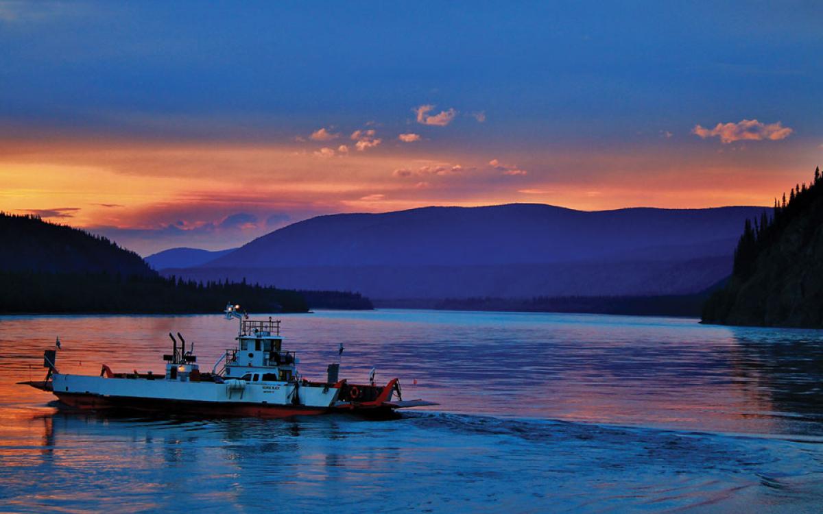 A Yukon River pleasure cruise. Photo courtesy Ayra Fox/Klondike Visitors Association