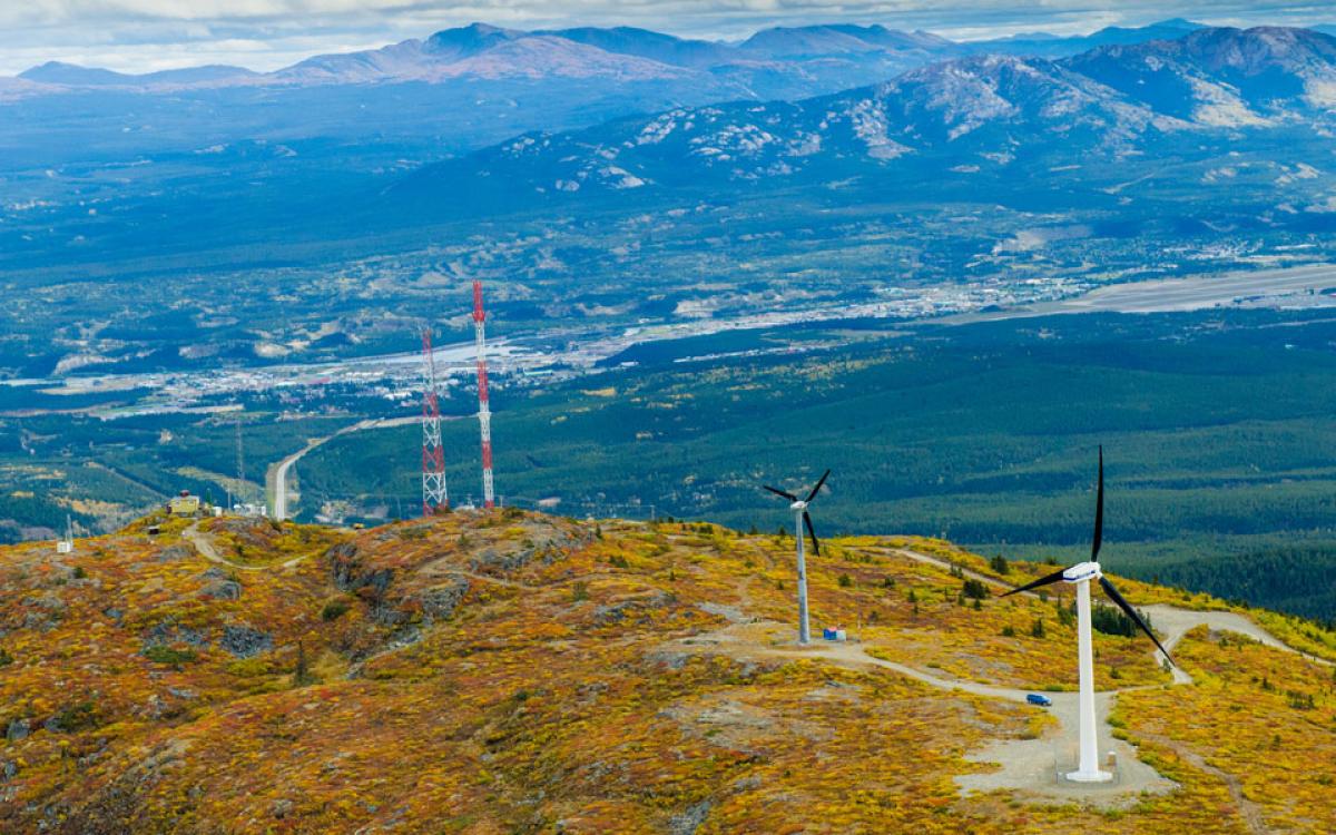 Take the scenic drive up Haeckel Hill. Photo courtesy of Cathie Archbould/Yukon Energy