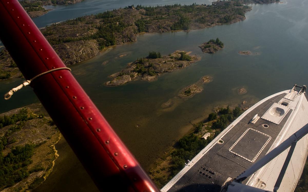 FLIGHT-SEE: See the East Arm from the sky. Photo by Pat Kane