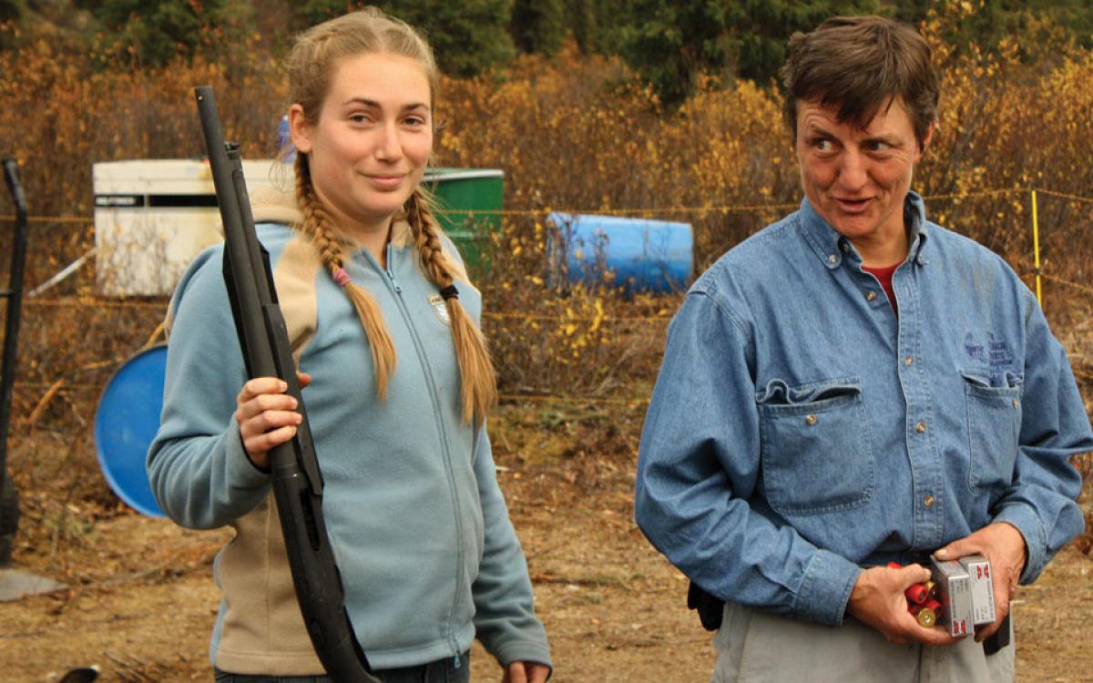 Who do you think is in charge? Writer Eva Holland and her former boss Kel Sax. Photo courtesy of Eva Holland