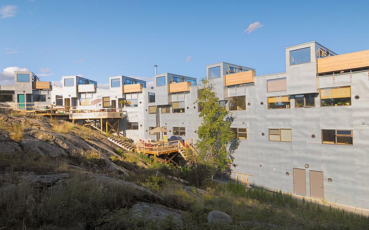 In Yellowknife, billion-year-old Precambrian Shield comes with the house. Photo courtesy of Simon Taylor.