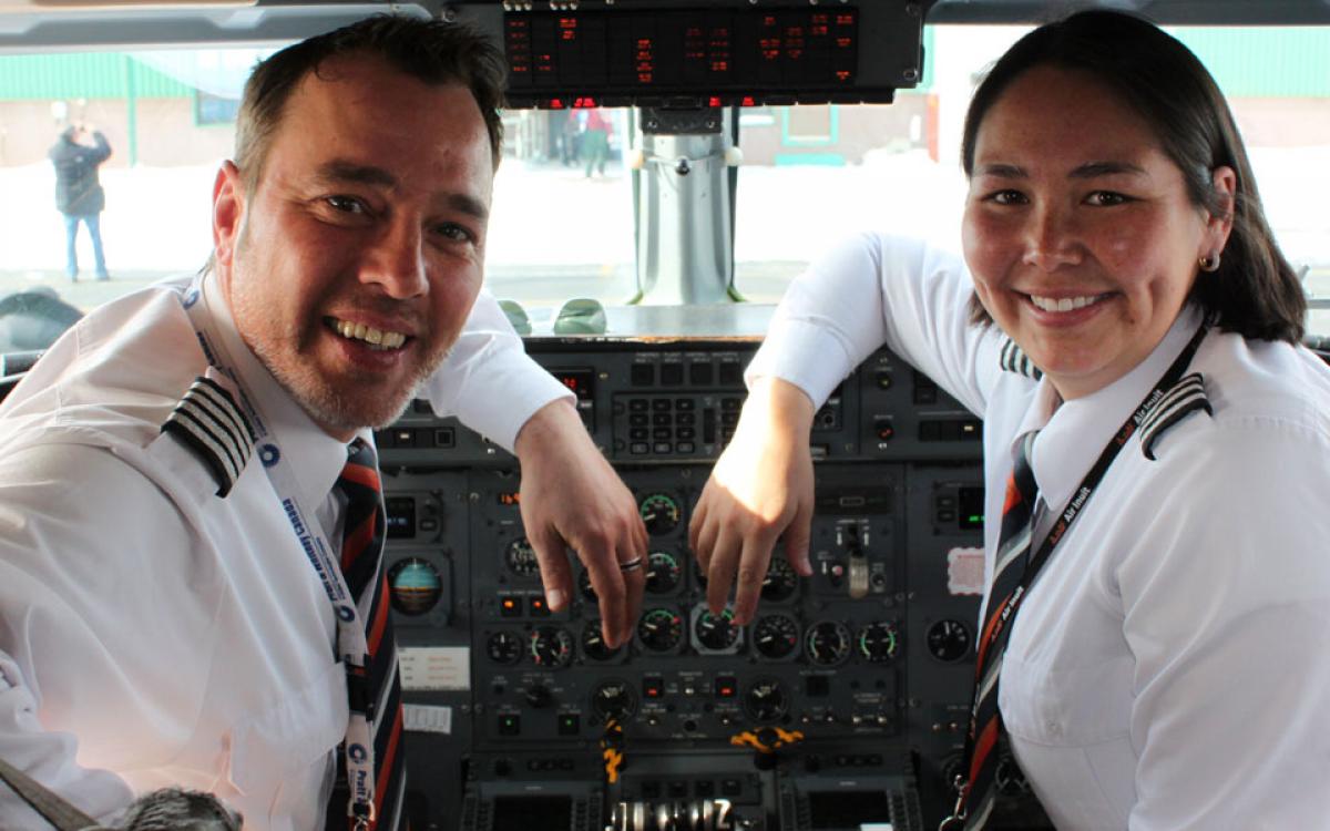 Melissa Haney enjoys the view from the front. Photo courtesy Melissa Haney.