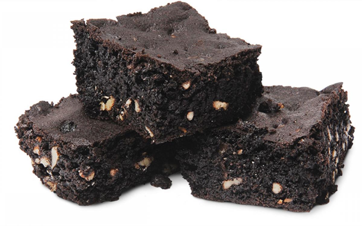 Delicious brownies made with Free Pour Jenny's local bitters.