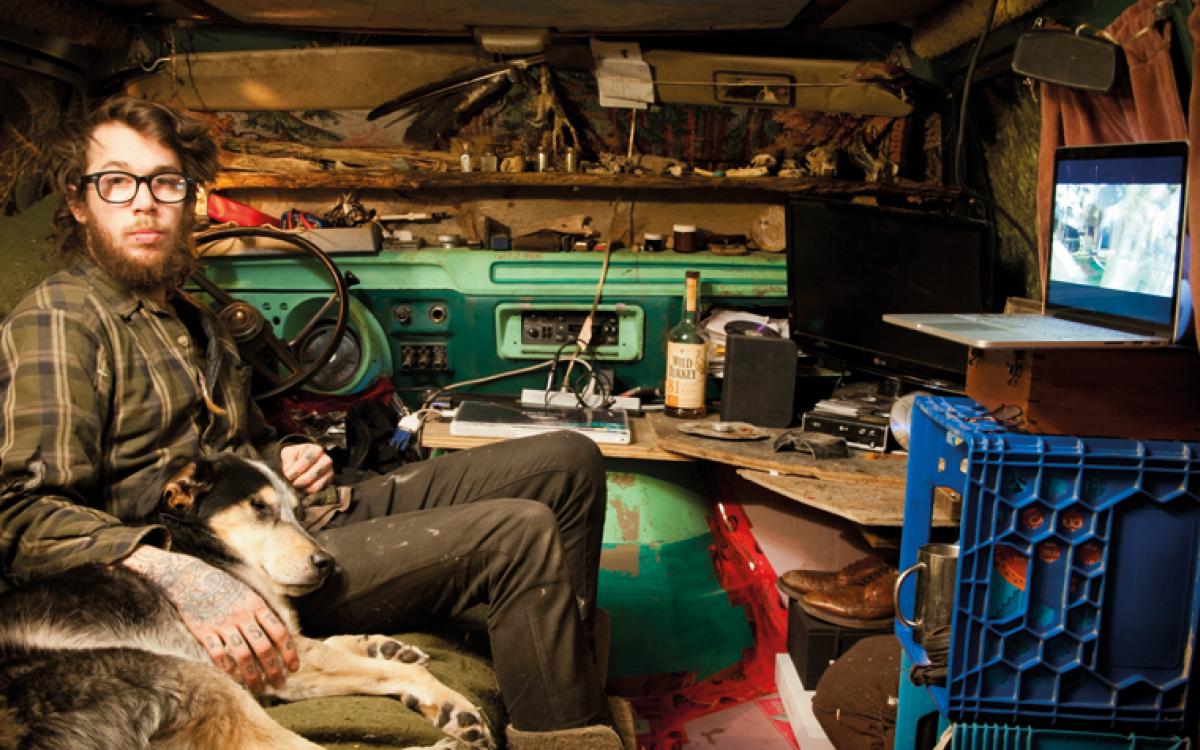 Eastbound’s felt at home in Dawson this winter, surrounded by like-minded, hands-on folks: “Everyone up here is just automatically DIY because they were raised that way.” All photos courtesy Cud Eastbound