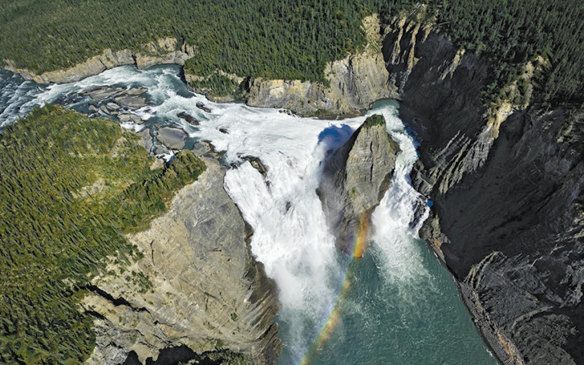 Virginia Falls, in Nahanni National Park. Photo courtesy George Fischer/NWTT