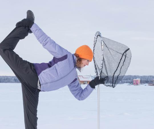 Melissa Chung, Yellowknife Racquet Club fitness and yoga instructor. Photos by Hannah Eden/Up Here