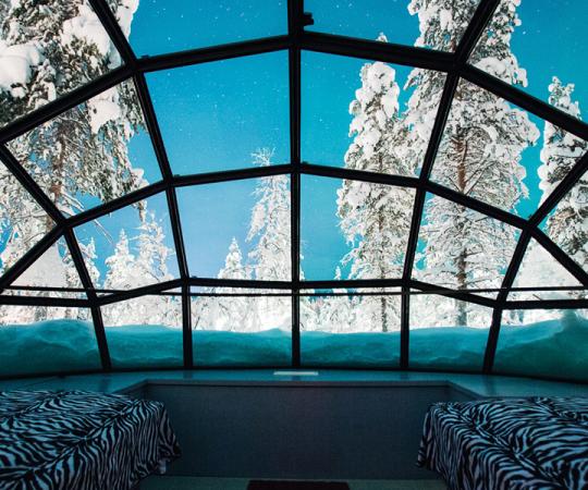 Photo courtesy Kakslaut Tanen Arctic Resort. 