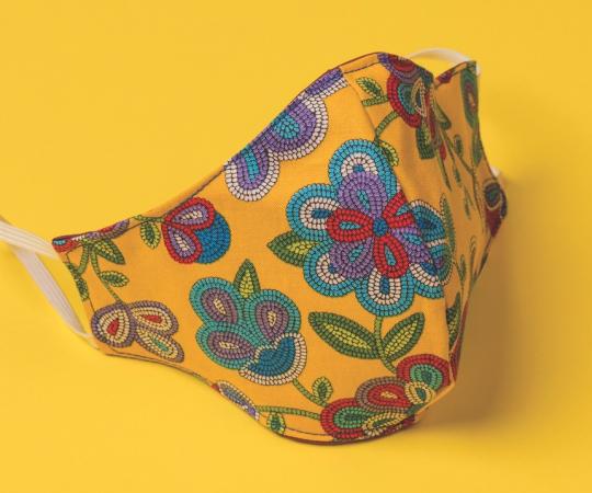 One of the face masks sewed by NWT crafters.