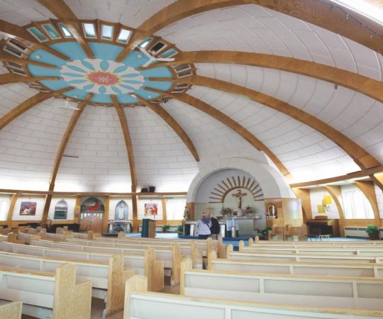 Inside Inuvik church