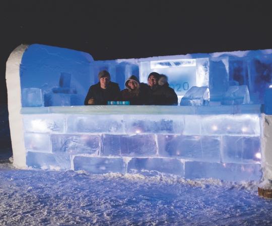 Ice bar in Inuvik