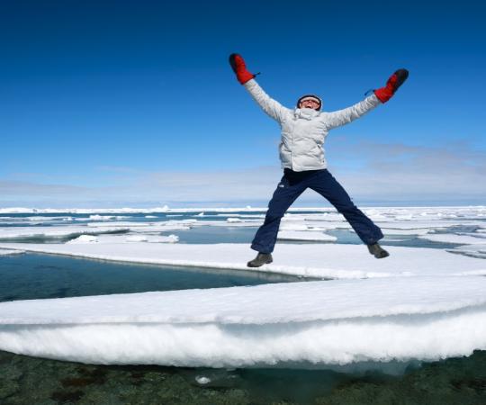Jumping on the ice