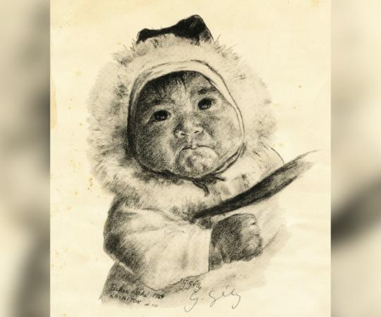 Drawing of a child. 
