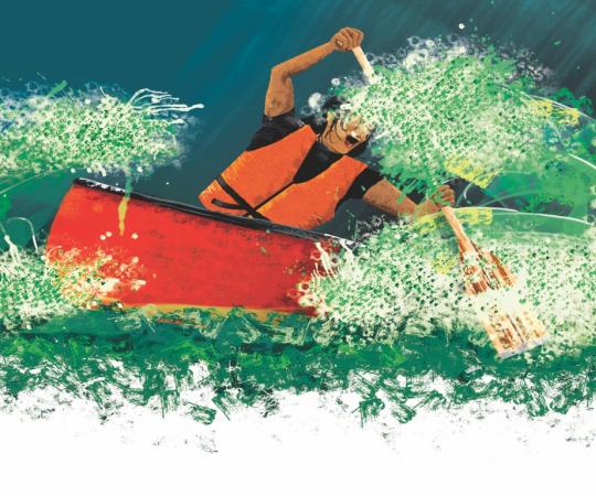 Paddling on the Dehcho