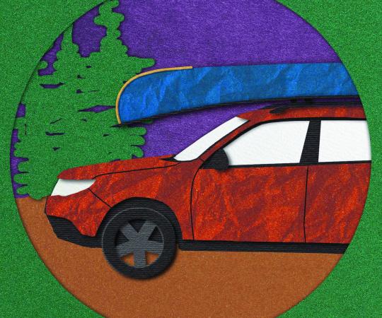 Car headed out to Hay River.