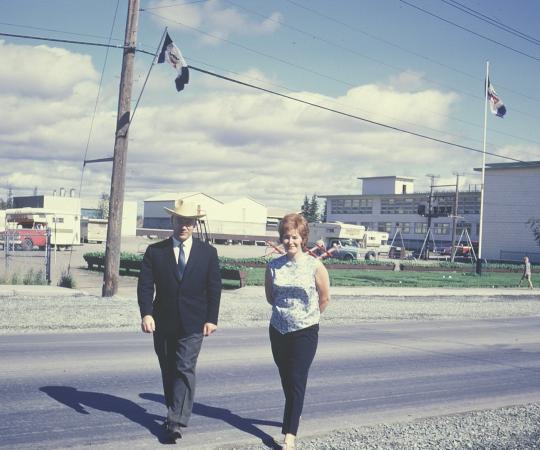 Boris Dotsenko, left, with Olga Jenkins in 1970.