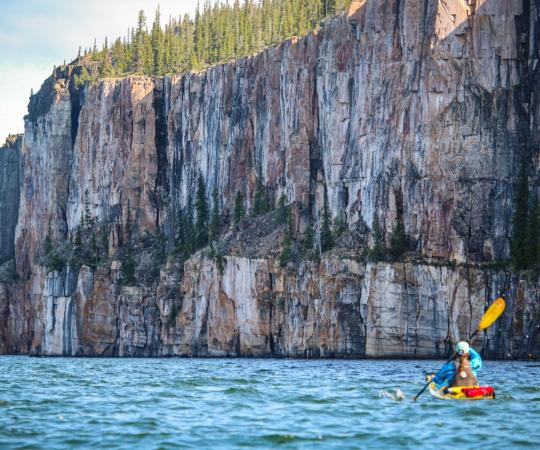 Paddling in the East Arm