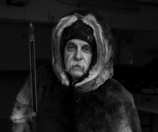 Ron Allen in a parka