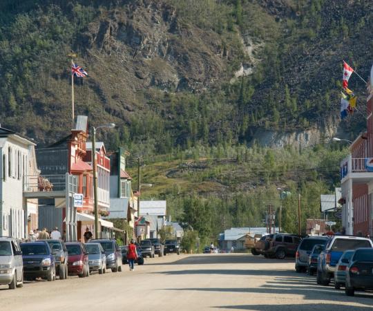 Downtown Dawson City.
