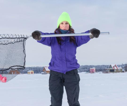 Diana Curtis, Yellowknife Racquet Club fitness instructor. Photos by Hannah Eden/Up Here