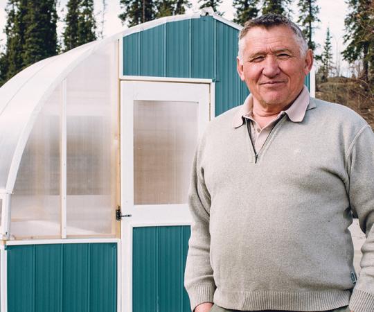  Can this man really extend a Northern summer? If you're a pepper, then, yes he can. Photo by Daren Gallo