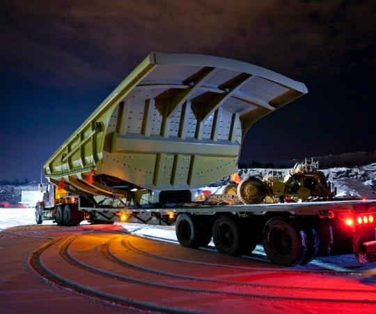 Substituting all-weather roads for seasonal ice roads would have a major impact on the economics of mineral development in the North. 