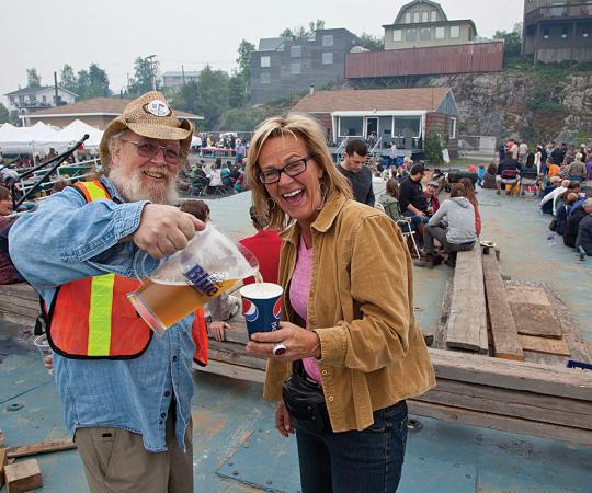Your cup will runneth over at Yellowknife's Beer Barge Bash. Photo by Bill Braden