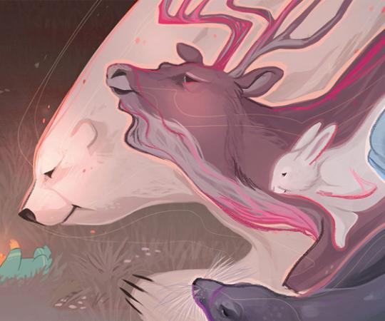 Sweetest Kulu, a tender poem written by Iqaluit's Celina Kalluk, is a top-seller. Artwork courtesy of Inhabit Media